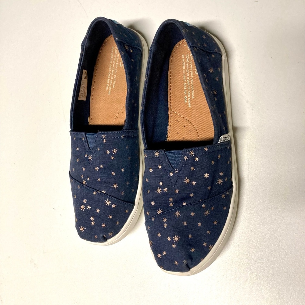 Toms Kids Shoes in Navy Light Burst
